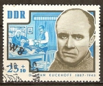 Stamps Germany -  antifascistas asesinados.El Dr. Adam Kuckhoff 1887-1943 (DDR)