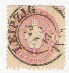 Stamps Germany -  Arms Emboseed