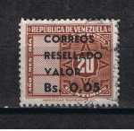 Stamps : America : Venezuela :  Correo resellado