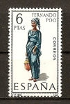 Stamps Spain -  Fernando Poo.