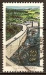 Stamps Germany -  Presa de Pöhl (DDR).