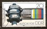 Stamps Germany -  Torre de radio y de patrón de prueba FM y TV(DDR).
