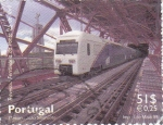 Stamps : Europe : Portugal :  travesia ferroviaria puente 25 de abril