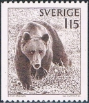 Stamps Sweden -  SERIE BÁSICA. OSO DE SUECIA. Y&T Nº 998