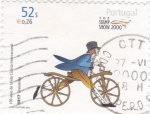 Sellos de Europa - Portugal -  100 años union ciclista internacional