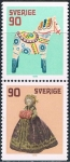 Sellos del Mundo : Europa : Suecia : NAVIDAD 1978. JUGUETES ANTIGUOS. Y&T Nº 1027-28