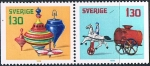 Sellos del Mundo : Europa : Suecia : NAVIDAD 1978. JUGUETES ANTIGUOS. Y&T Nº 1031-32
