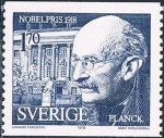 Stamps : Europe : Sweden :  LAUREADOS CON EL PREMIO NOBEL EN 1918. MAX PLANCK, FÍSICO. Y&T Nº 1034