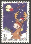 Stamps Belgium -  2852 - Navidad y Año Nuevo, Un reno con una copa de champan