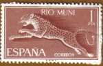 Stamps : Europe : Spain :  RIO MUNI - LEOPARDO