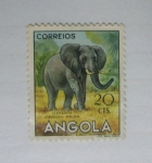 Stamps : Africa : Angola :  Animales. Elefante.