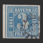 Stamps : Europe : Germany :  Reino de Baviera - 3 k.