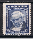 Stamps Spain -  Edifil  1007  II Cente. del nacimiento de Goya.  