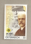 Stamps Austria -  Dr. Anton Freiherr, prsidente soviedad conta el cancer