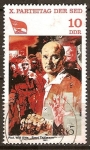 Stamps Germany -  X.Congreso del Partido Socialista Unificado de Alemania-SED(DDR)
