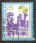 Stamps Germany -  Feria de Otoño,Leipzig.Planta del reactor SKL.(DDR).