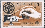 Sellos de Europa - Suecia -  EUROPA 1979. TELÉGRAFO A MANO. Y&T Nº 1041