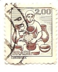 Stamps Brazil -  ceramista