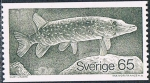 Stamps Sweden -  SERIE BÁSICA. FAUNA ACUÁTICA. LUCIO. Y&T Nº 1058