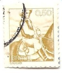 Stamps : America : Brazil :  gaucho
