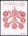 Stamps : Europe : Sweden :  NAVIDAD 1979. JOYAS Y VESTIDOS FOLKLÓRICOS. CRUZ DE UNNARYD. Y&T Nº 1072
