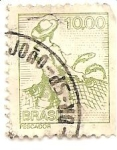 Stamps : America : Brazil :  pescador