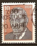 Stamps Germany -  Personalidades meritorias del movimiento obrero, Wilhelm Koenen 1886-1963 (DDR)