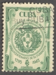 Stamps Cuba -  Sesquicentenario de su fundacion Sociedad economica de amigos del pais de la Habana