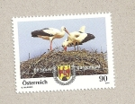 Stamps Austria -  90 Aniv. de la región Burgenland