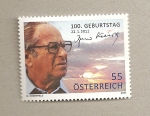 Stamps Austria -  100 aniv. del nacimiento de Bruno Kreisky, político