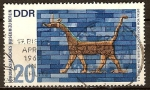 Stamps Germany -  Museo de Oriente Medio en Berlín.Dragon-DDR.
