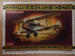 Stamps Colombia -  Historia de la Aviación Colombiana(De Havilland 1930)