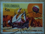 Stamps Colombia -  Galeón Cartagena (Siglo XVI)