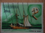 Stamps Colombia -  Canoa de Urabá