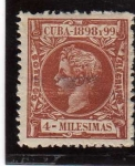 Stamps : America : Cuba :  cuba epoca colonial española