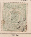 Sellos del Mundo : Europe : Netherlands : Escudo Ed 1869