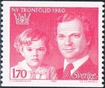 Stamps Sweden -  NUEVO ORDEN DE SUCESIÓN AL TRONO EN 1980. Y&T Nº 1084