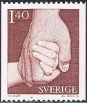 Sellos de Europa - Suecia -  SERIE BÁSICA. PROTECCIÓN A LOS NIÑOS. Y&T Nº 1085
