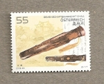 Stamps Austria -  Instrumentos musicales,sello común con China
