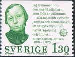 Stamps Sweden -  EUROPA 1980. ELISE OTTENSEN JENSEN. Y&T Nº 1088