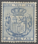 Stamps : America : Cuba :  Cuba Telegrafos 1878