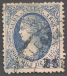 Stamps Cuba -  Cuba Telegrafos 1868