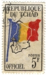 Stamps Chad -  Bandera