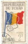 Stamps Africa - Chad -  Bandera