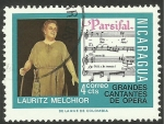Stamps Nicaragua -  Wagner, Parsifal
