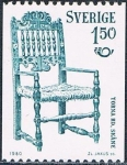 Stamps Sweden -  NORDEN'80. ARTESANIA ANTIGUA. SILLA DE 1831. Y&T Nº 1097