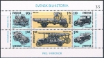 Stamps Sweden -  HB HISTORIA DEL AUTOMÓVIL SUECO. Y&T Nº BF 8