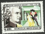 Sellos de Asia - Mongolia -  Mozart