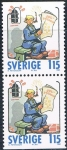 Stamps Sweden -  NAVIDAD 1980. HISTORIETAS SUECAS. MATRICULE 91. Y&T Nº 1107