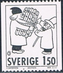 Sellos de Europa - Suecia -  NAVIDAD 1980. HISTORIETAS SUECAS. ADAMSON. Y&T Nº 1108